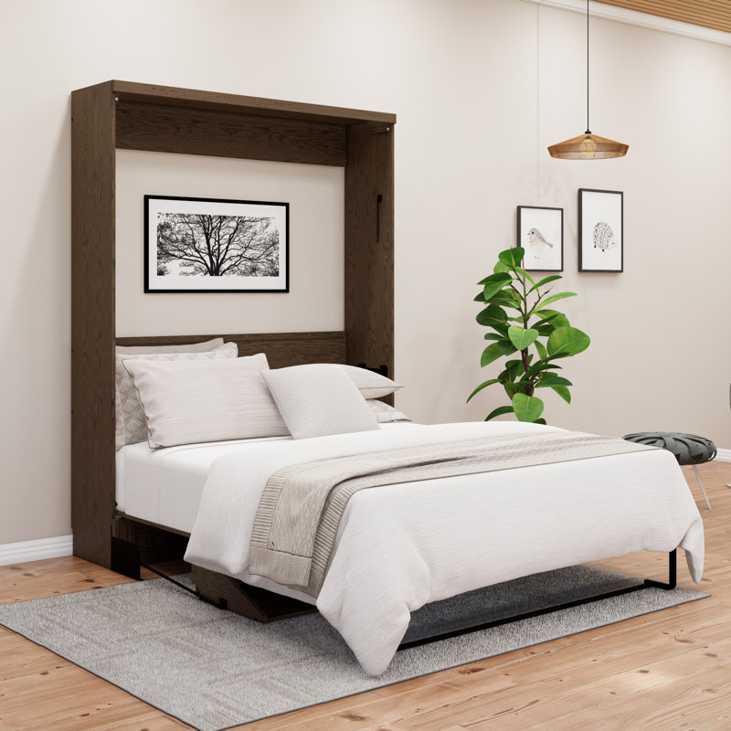 Hokku Designs Junxi Solid Wood Murphy Bed Wayfair